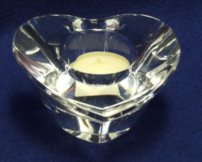 6401-1000 Crystal Heart Tea Light